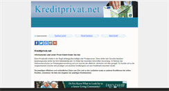 Desktop Screenshot of kreditprivat.net